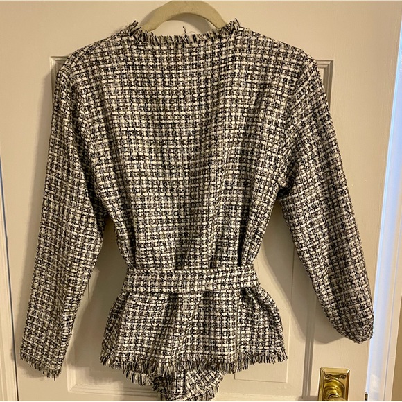 Storia tweed blazer with belt - Picture 2 of 4